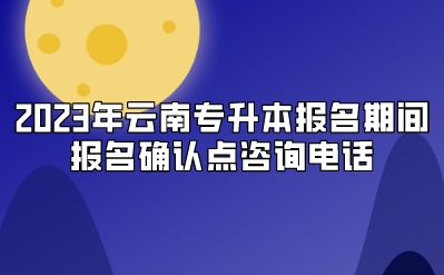2023年云南專升本報名期間報名確認(rèn)點咨詢電話